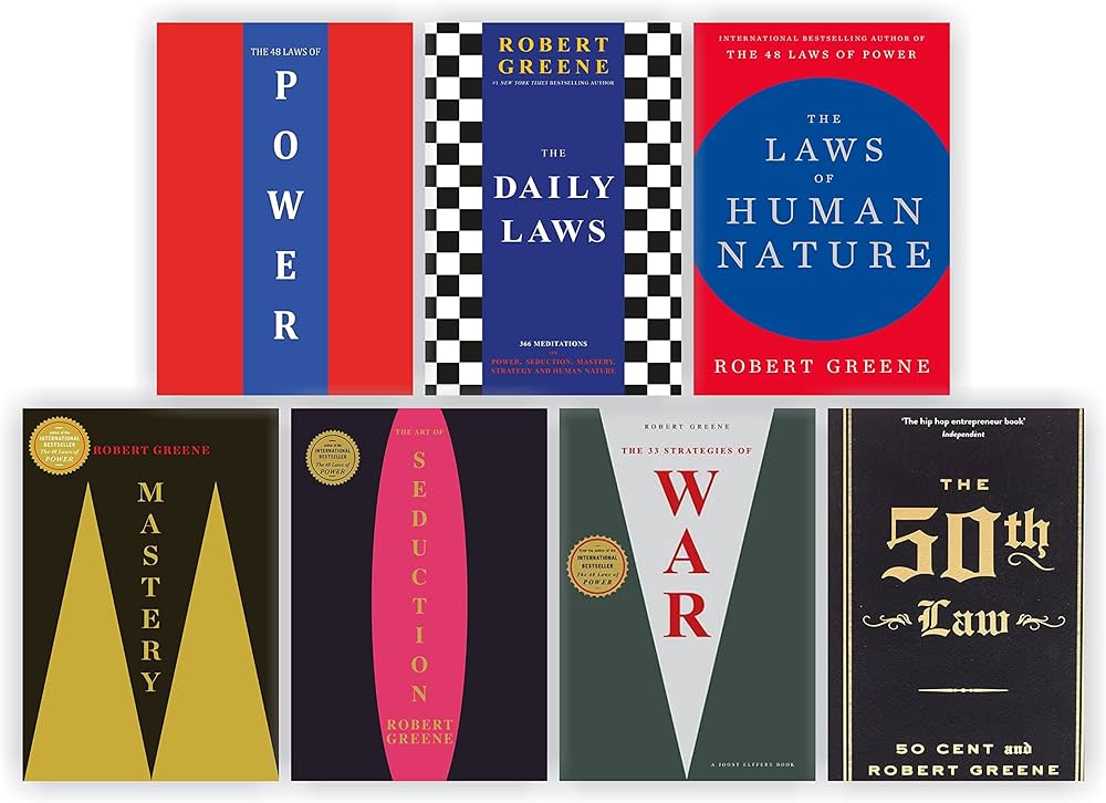 Robert Greene Complete 7 books collection(The 48 Laws of Power; The Laws of Human Nature; The Art of Seduction; Mastery; The 33 Strategies of War; The 50th Law and The Daily Laws)