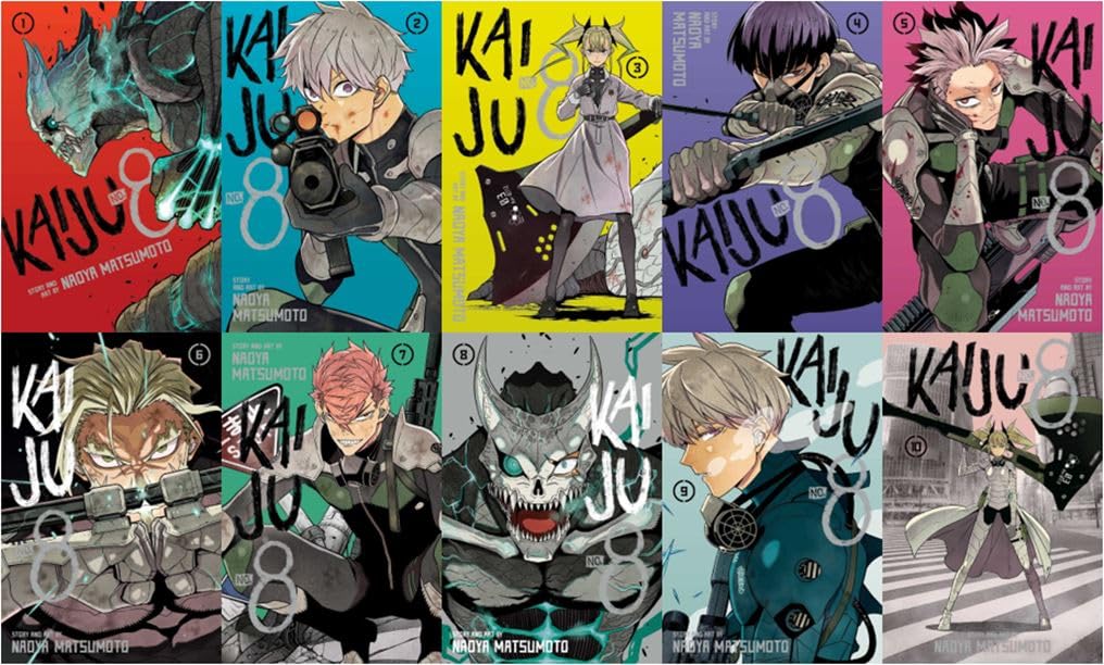 Kaiju No. 8 Manga, Volumes 1-10 Collection Set by Naoya Matsumoto (Author)