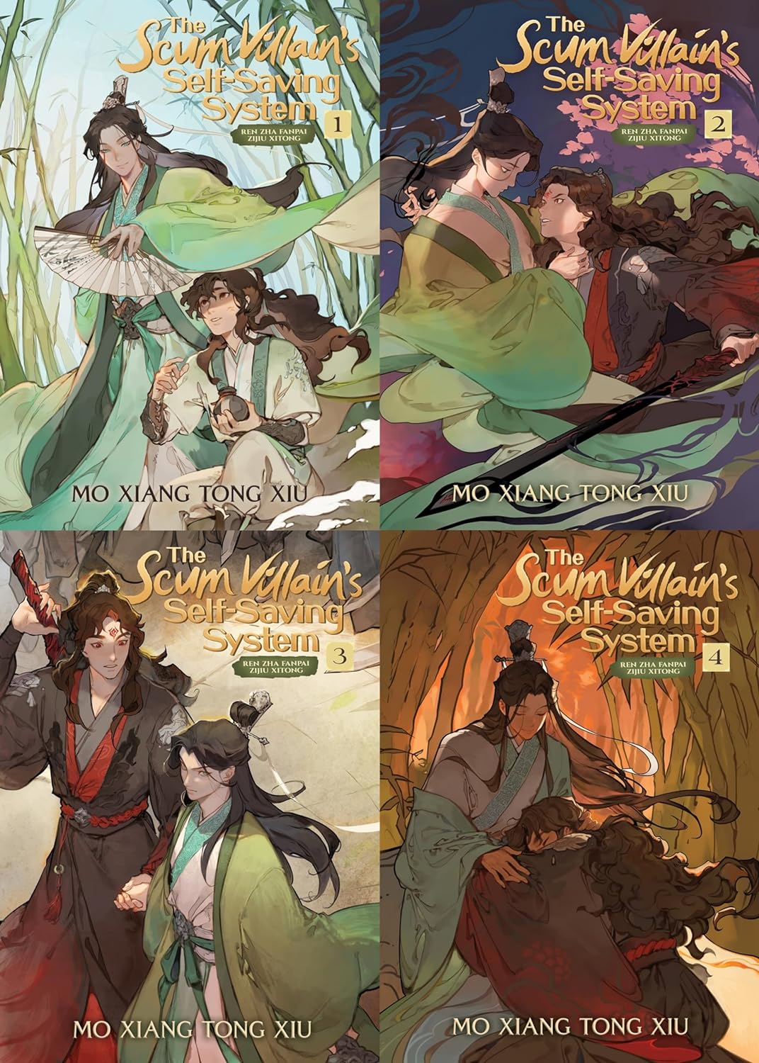 The Scum Villain's Self-Saving System: Ren Zha Fanpai Zijiu Xitong (Novel) (4 book series) Vol. 1 l Vol. 2 l Vol. 3 l Vol. 4 by Mo Xiang Tong Xiu