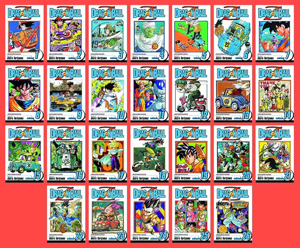 Dragon Ball Z Complete  26 Book Set Vol 1-26 by Akira Toriyama (Author)  English Manga Graphic Novels Set