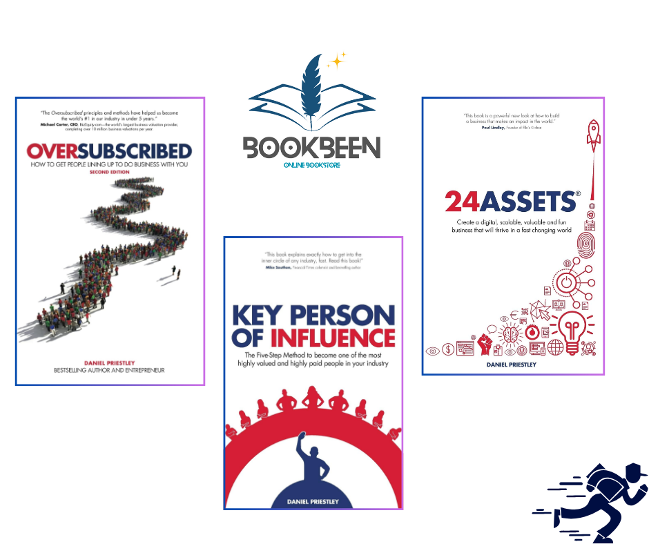 Oversubscribed, Key Person of Influence, 24 Assets 3 Books Collection Set By Daniel Priestley by Daniel Priestley (Author)