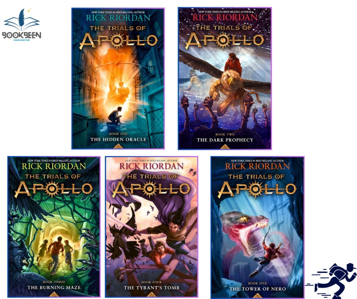 Trials of Apollo Series 5 Books Collection Set By Rick Riordan