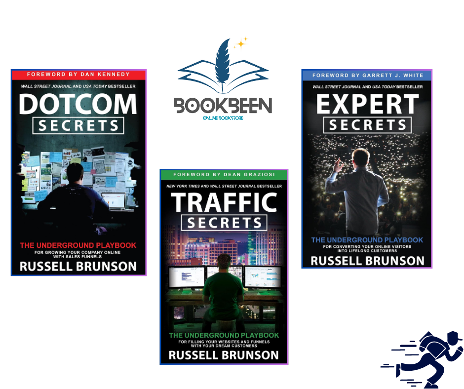 Russell Brunson 3 Books Set: Dotcom Secrets , Expert Secrets , Traffic Secrets (Author)