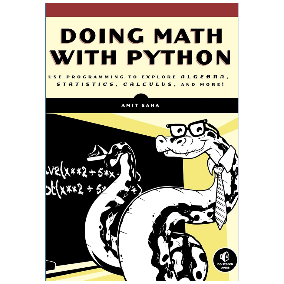 Doing Math with Python by Amit Saha Front Cover | Buy Python Programming Book Online Pakistan