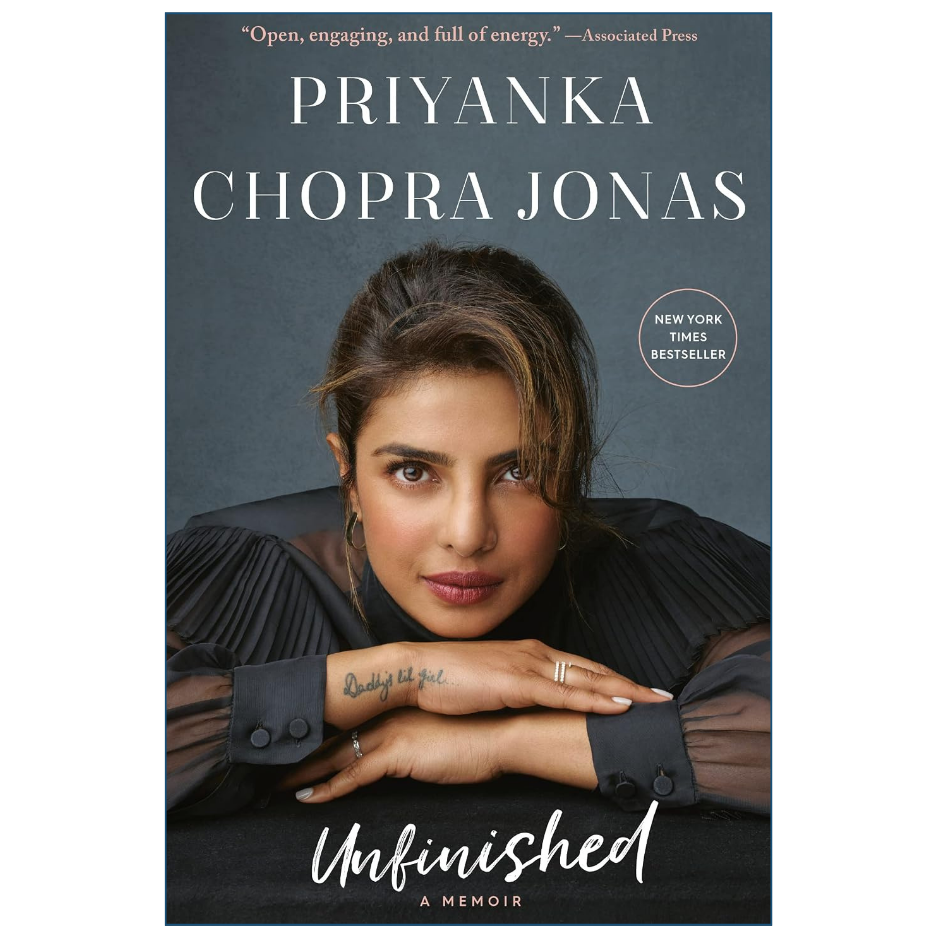 Unfinished by Priyanka Chopra Jonas Memoir Biography Book Front Cover