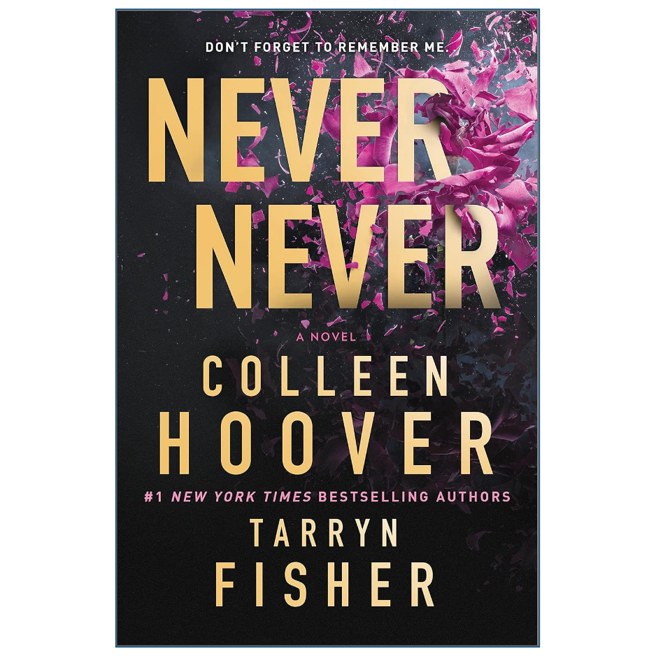 Never Never by Colleen Hoover and Tarryn Fisher Romance Novel Front Cover