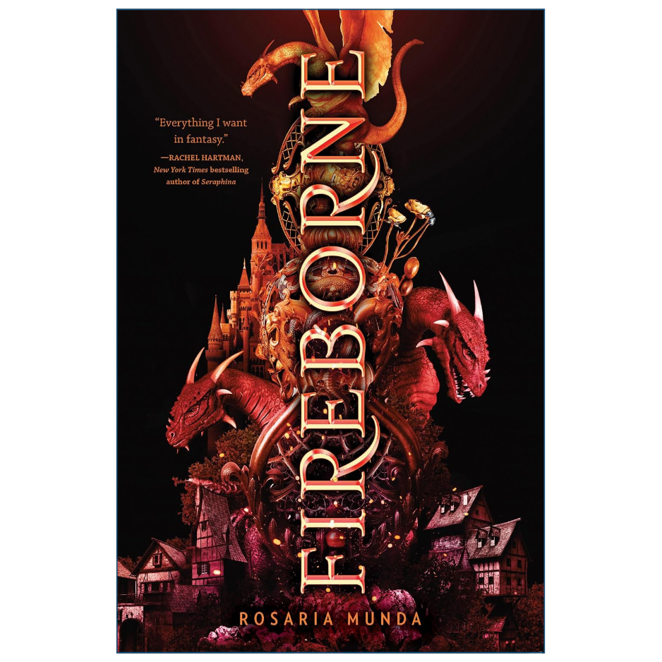 Fireborne by Rosaria Munda Dragon Fantasy Book Cover