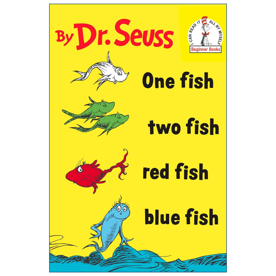 One Fish Two Fish Red Fish Blue Fish by Dr Seuss Picture Book