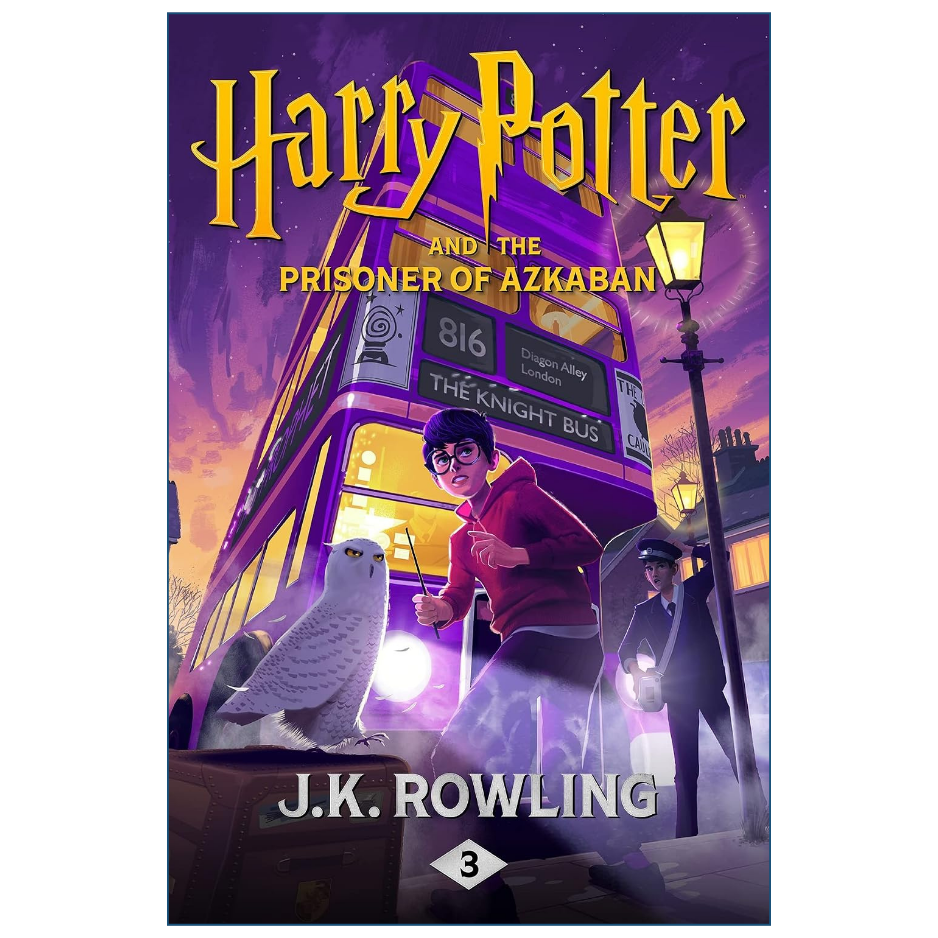 Book cover for 'Harry Potter and the Prisoner of Azkaban' by J.K.