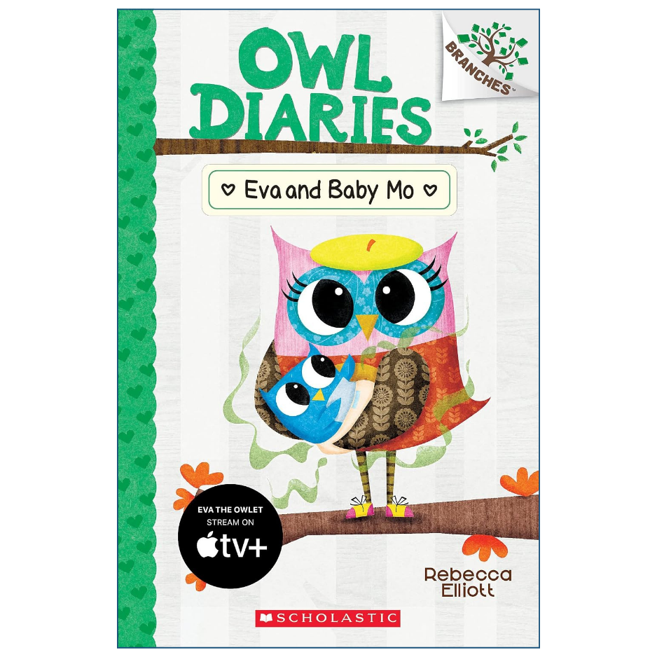 Eva and Baby Mo by Rebecca Elliott Owl Diaries Book 10 Colored Edition