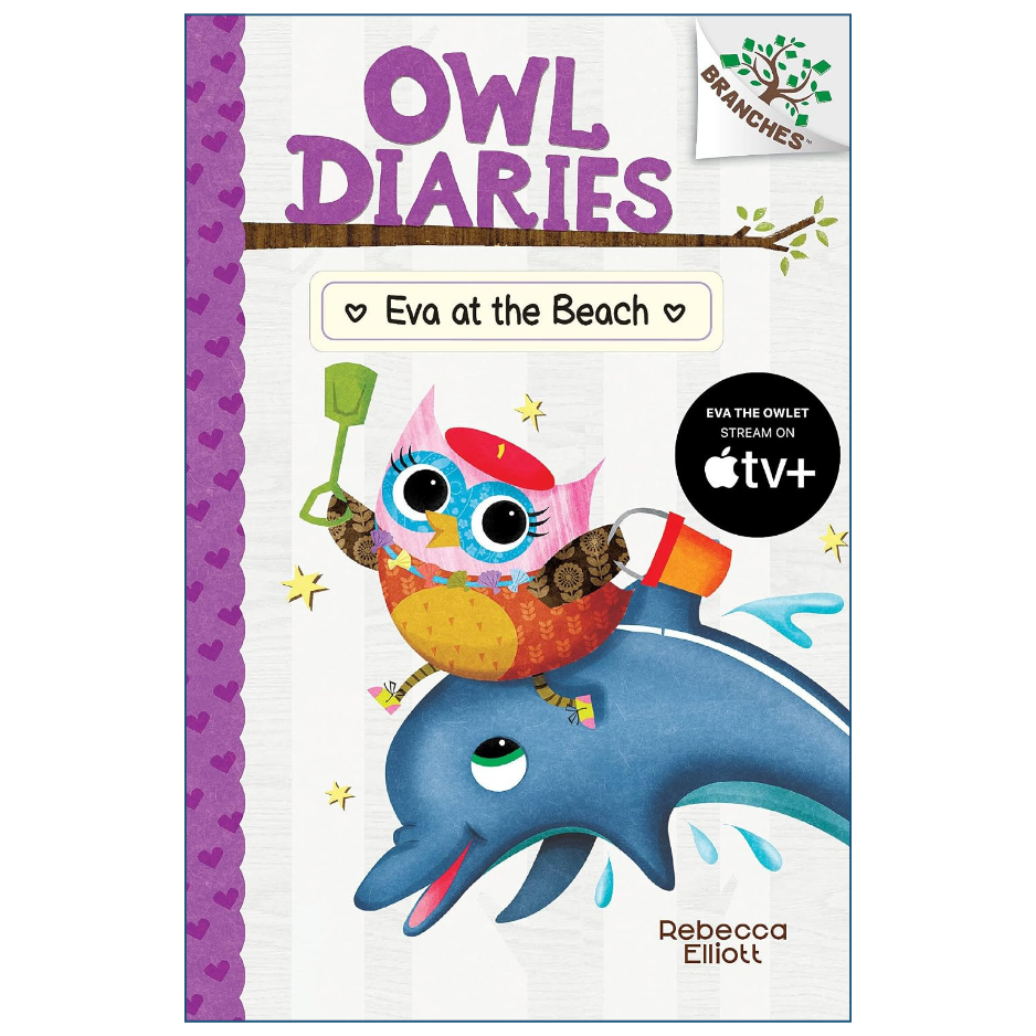 Eva at the Beach by Rebecca Elliott Owl Diaries Book 14 Colored Edition