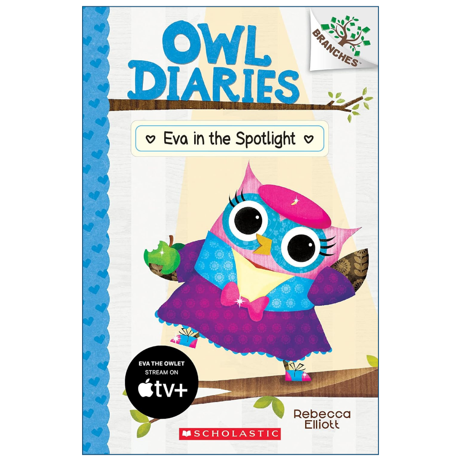 Eva in the Spotlight by Rebecca Elliott Owl Diaries Book 13 Colored Edition