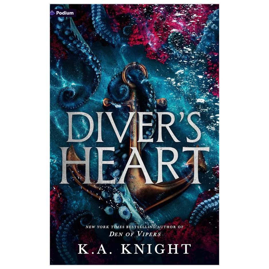 Diver's Heart by K.A. Knight underwater cave diving dark romance novel