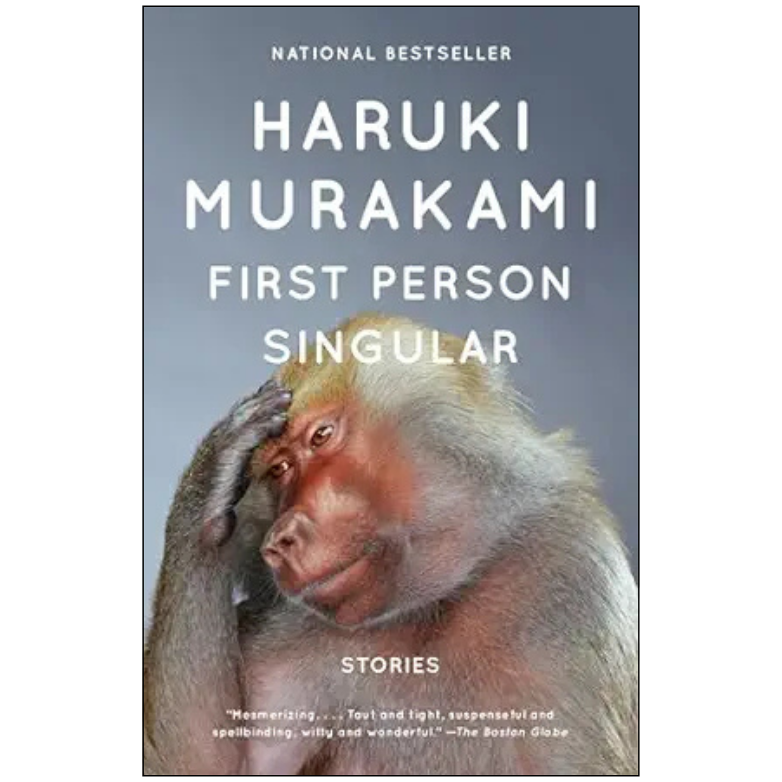 Cover of First Person Singular: Stories by Haruki Murakami, a literary short story collection in English paperback edition.