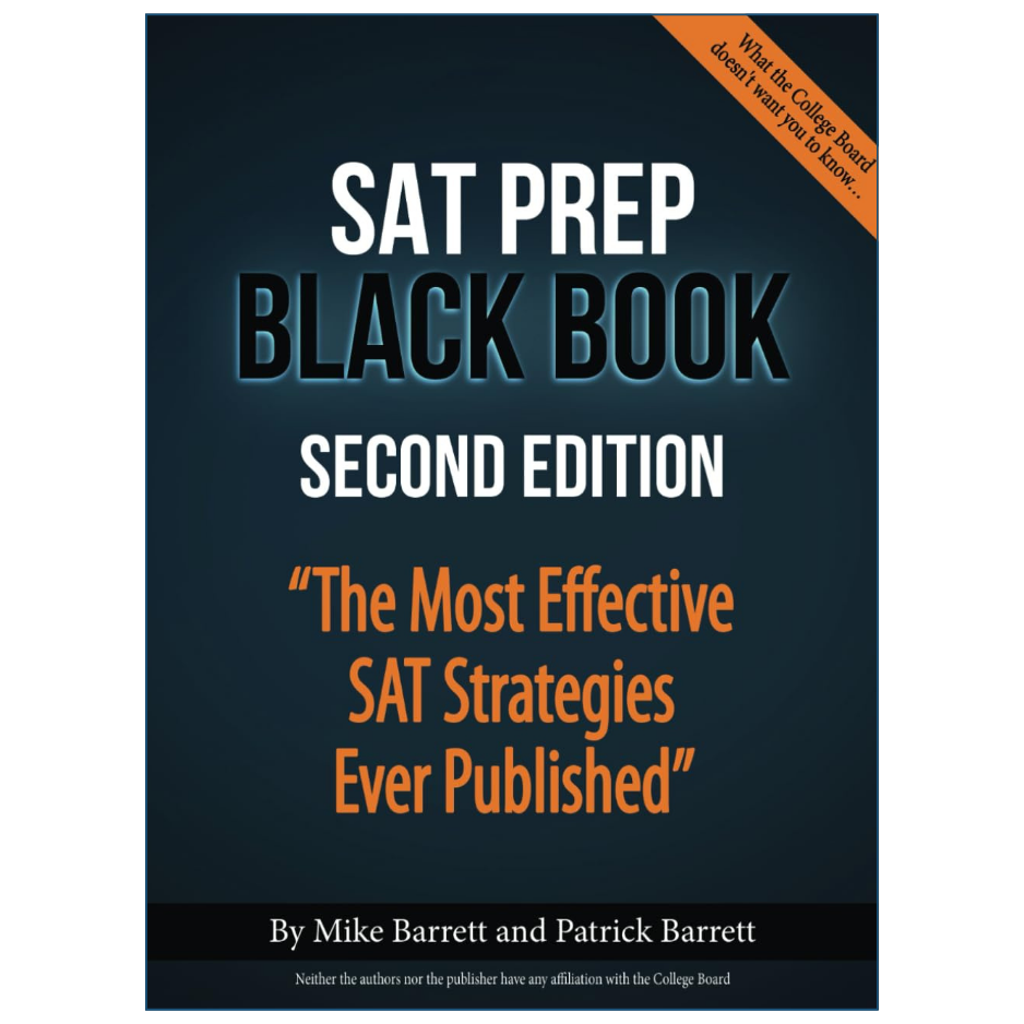 SAT Prep Black Book (2nd Edition) by Mike Barrett Back Cover | SAT Study Guide Details