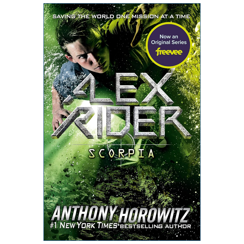 Scorpia by Anthony Horowitz Alex Rider Book 5 Teen Spy Adventure Thriller Book Cover