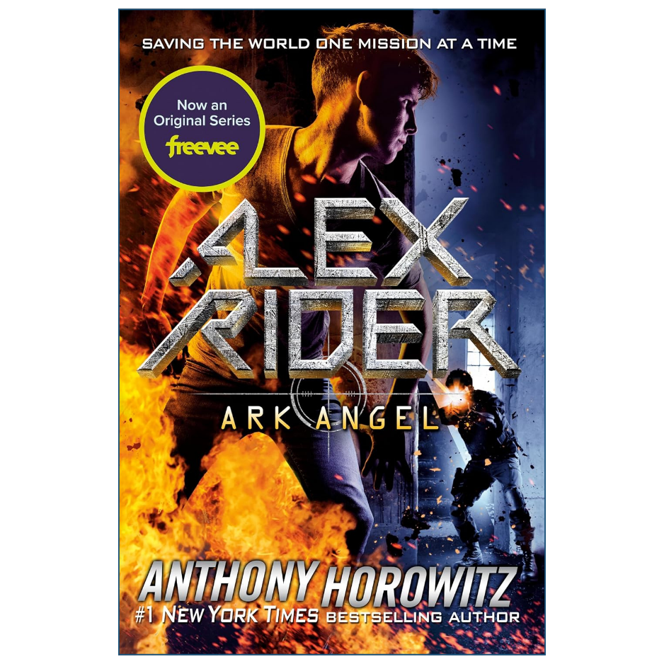 Ark Angel by Anthony Horowitz Alex Rider Book 6 Teen Spy Space Adventure Thriller Book Cover
