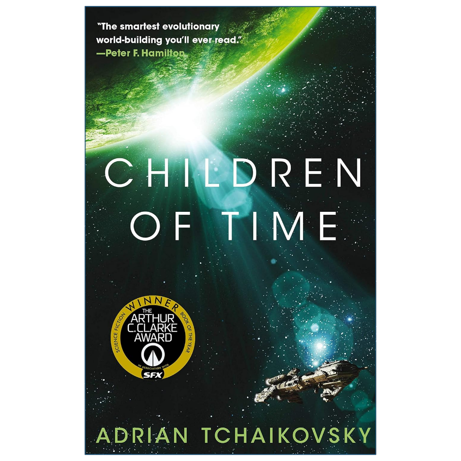 Children of Time by Adrian Tchaikovsky Back Cover | Space Opera Book Details