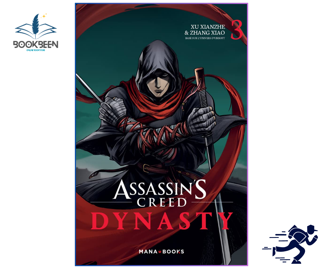 Book cover of 'Assassin's Creed Dynasty' with a hooded figure holding a sword.