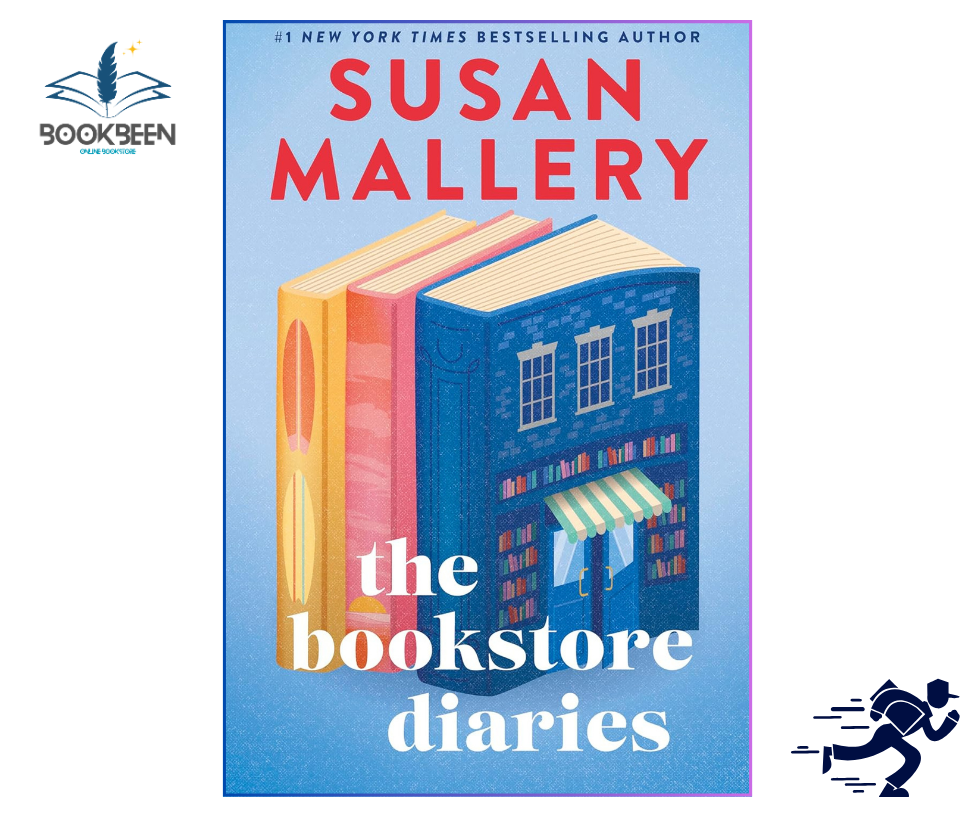 Book cover of 'The Bookstore Diaries' by Susan Mallery with a bookstore illustration.