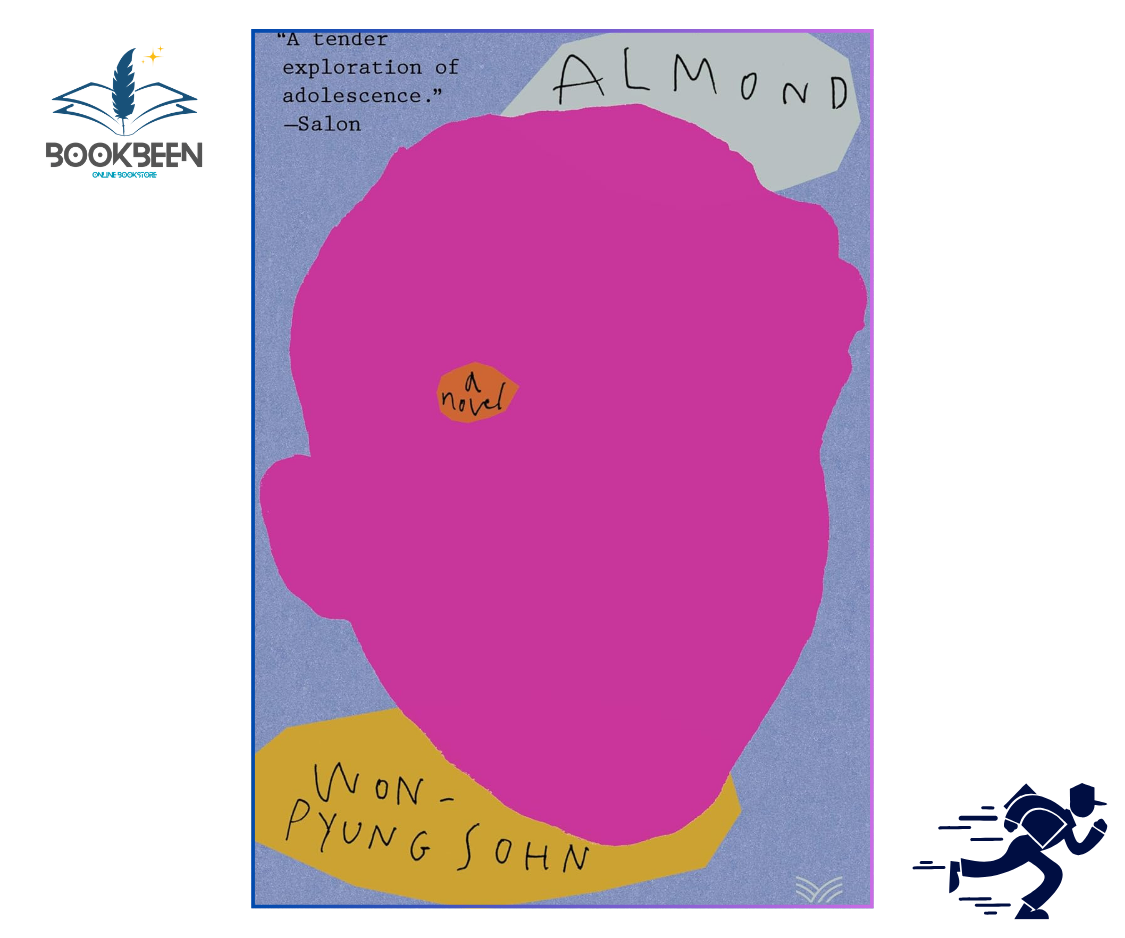 Book cover with a stylized pink face on a blue background, featuring the author's name and publisher's logo.