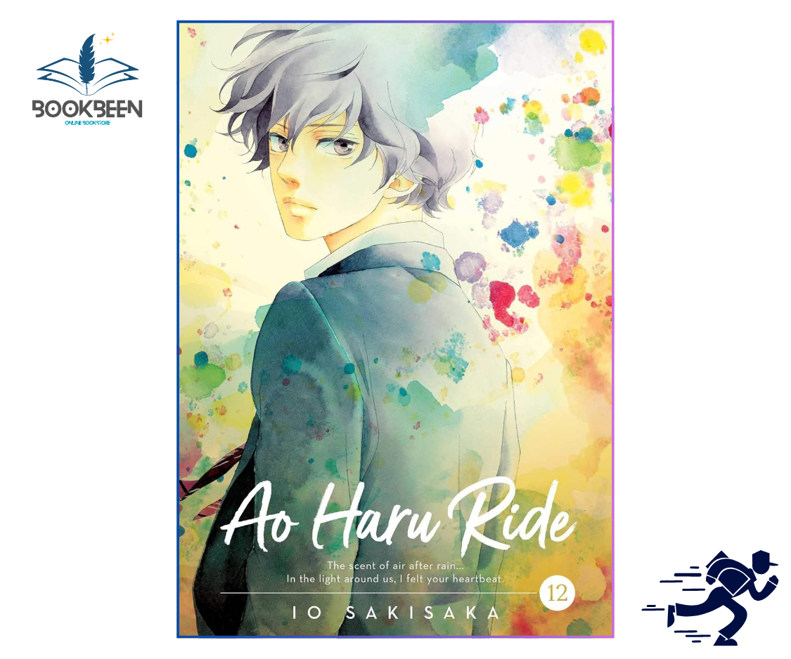 Book cover of 'Ao Haru Ride' with an anime-style character and colorful background.