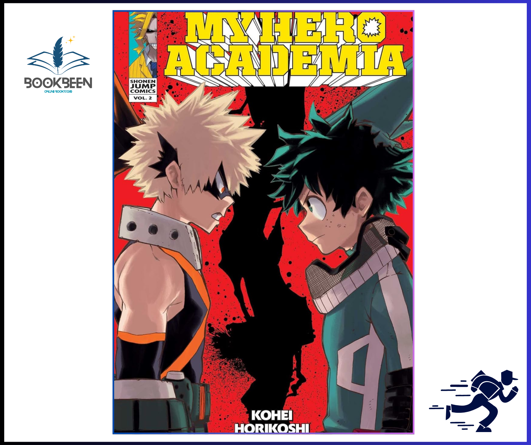 My Hero Academia Volume 2 by Kohei Horikoshi | Boku no Hero Academia Manga Vol 2 | Action Superhero Anime Book