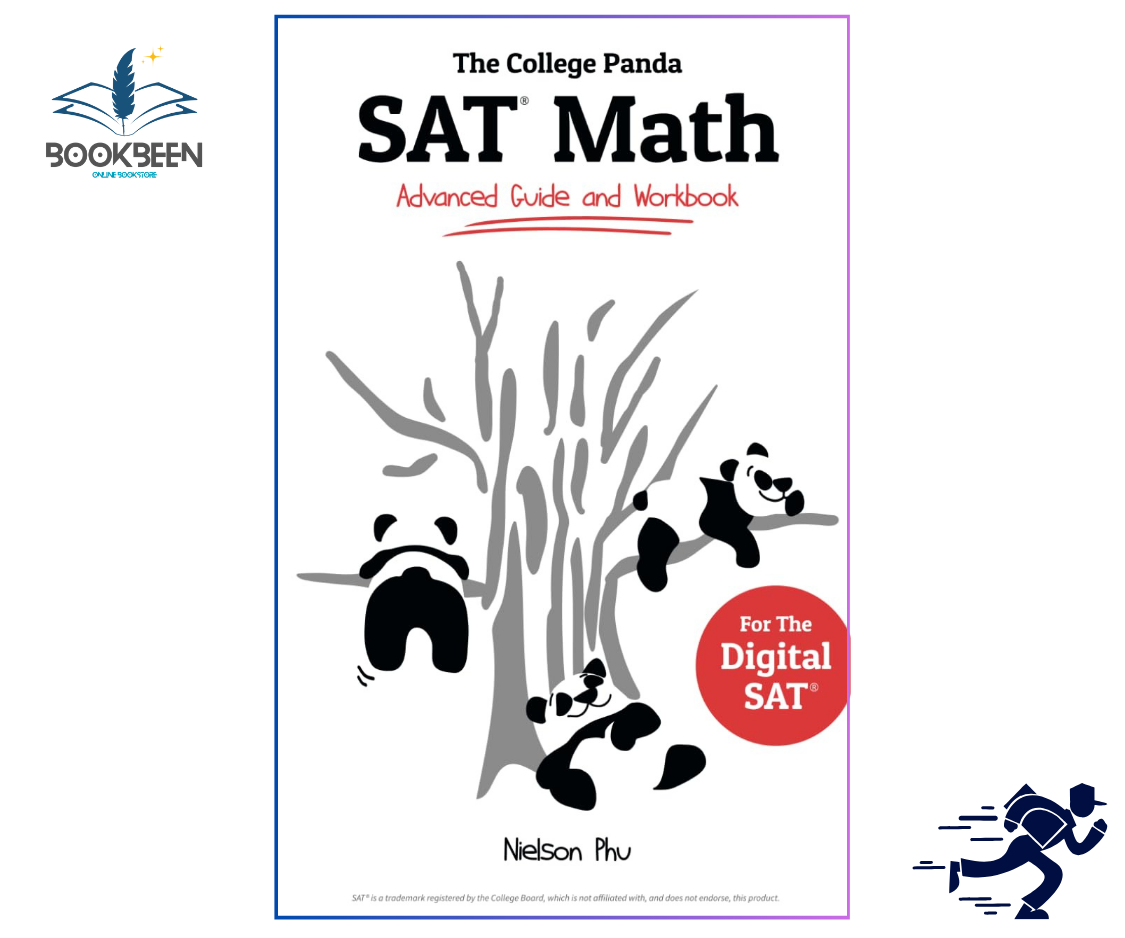 Book cover of 'The College Panda SAT Math' with a panda illustration and Bookbeen logo.