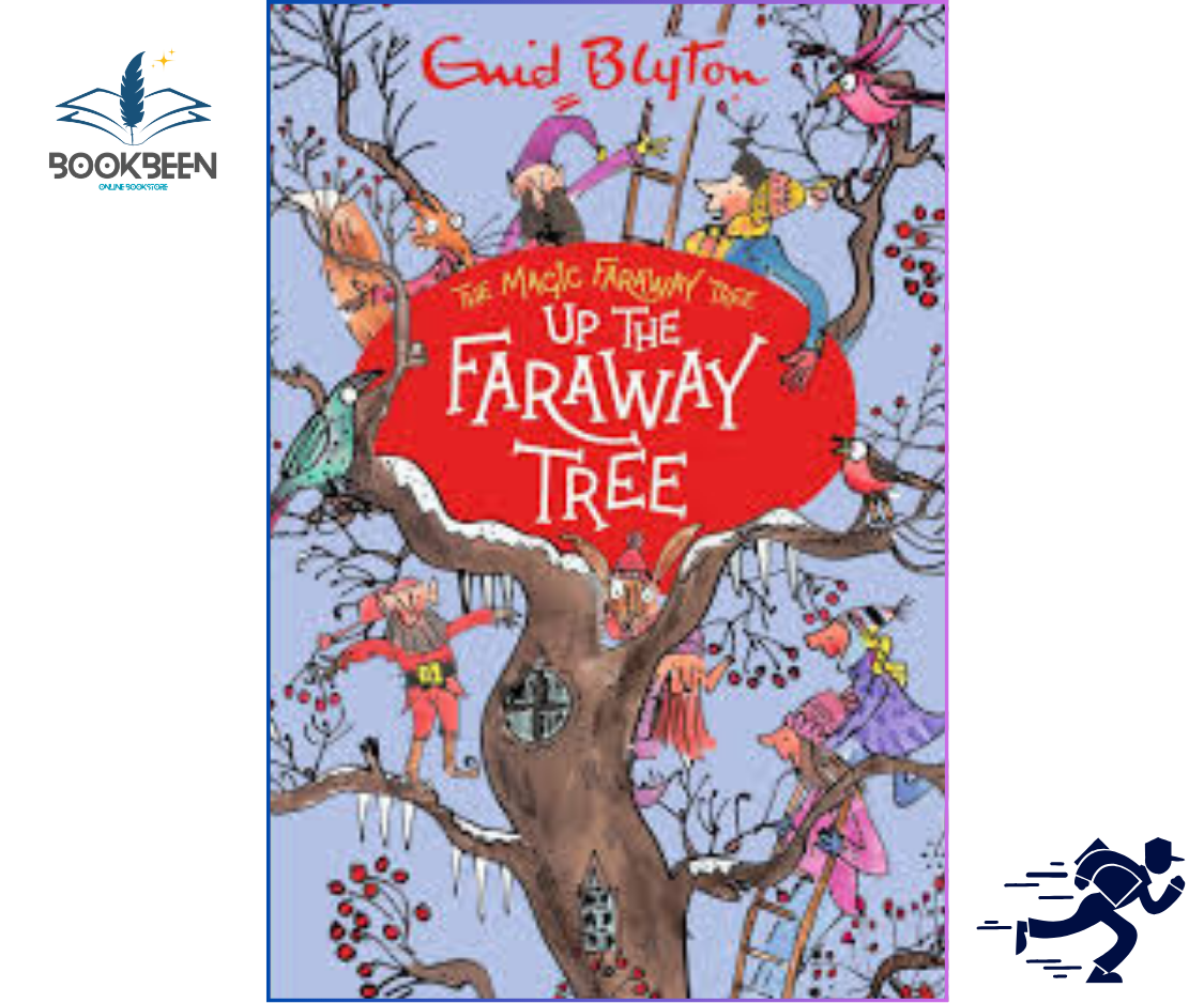 Book cover of 'Up the Faraway Tree' by Enid Blyton with children climbing a tree.