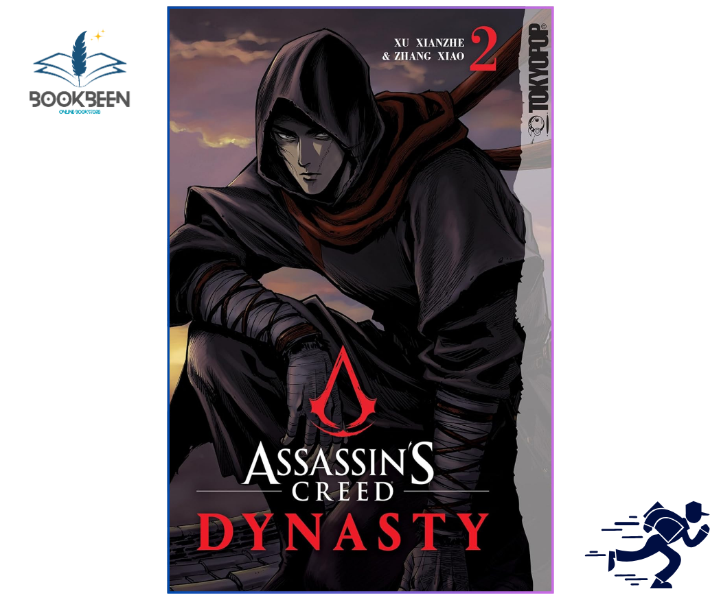 Book cover of 'Assassin's Creed Dynasty' with a hooded figure and logo.