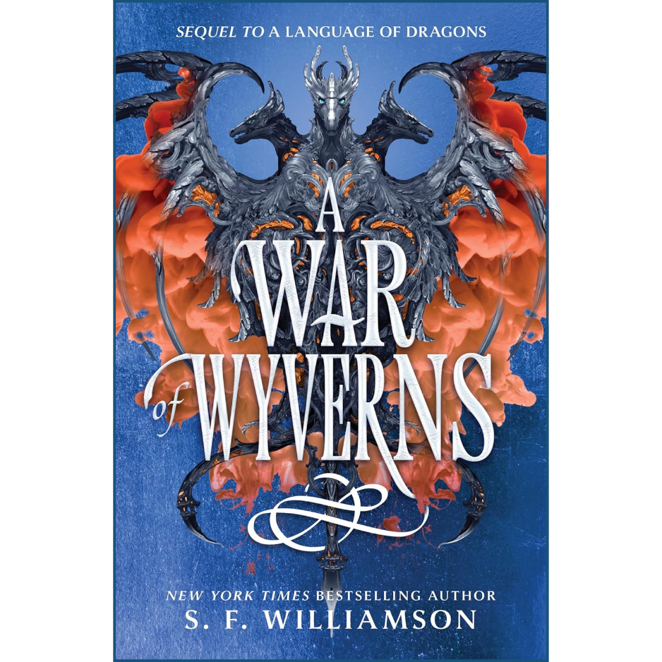 a language of dragons 2 fantasy book cover, dragons sequel front cover epic fantasy, 