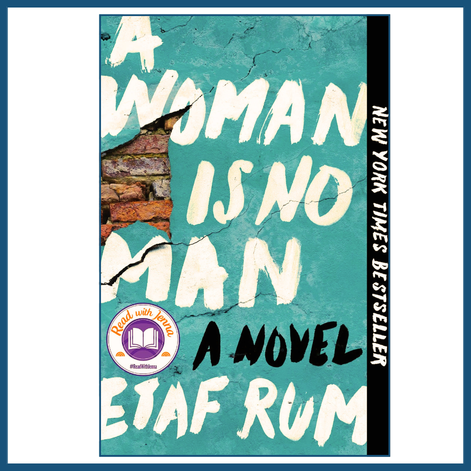 a woman is no man book cover, etaf rum novel, literary fiction book, emotional story novel, fiction paperback cover