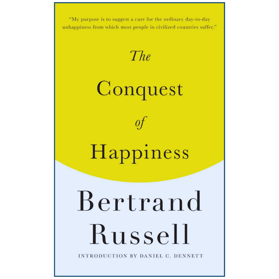 The Conquest of Happiness Bertrand Russell Philosophy Front Cover Pakistan