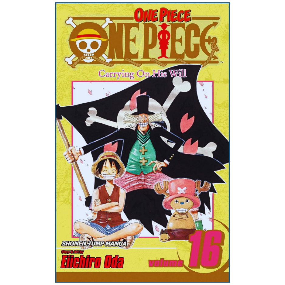Cover of 'One Piece' manga volume 16 with characters and logo