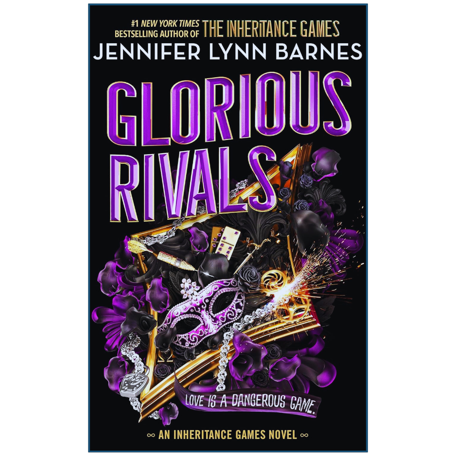 Book cover of 'Glorious Rivals' by Jennifer Lynn Barnes with decorative elements and text.