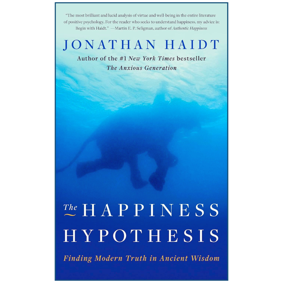 The Happiness Hypothesis book by Jonathan Haidt self development cover 