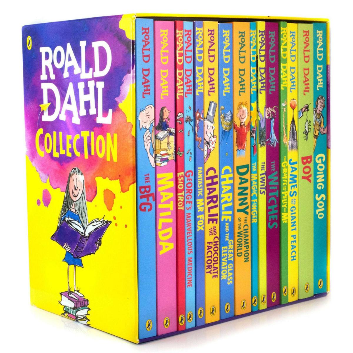Complete Set of 16 with Case Roald Dahl Books Roald Dahl Story Collection
