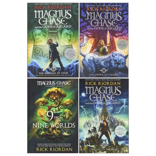 Magnus Chase series 4 books set by Rick Riordan