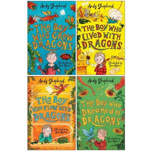 Who Grew Dragons Series 4 Books Collection Set By Andy Shepherd (The Boy Who Grew Dragons, The Boy Who Lived with Dragons, The Boy The Boy Who Sang with Dragons, The Boy Who Dreamed of Dragons)