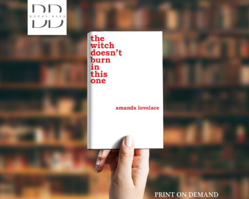 "Cover of 'The Witch Doesn't Burn in this One' book by Amanda Lovelace, featuring a black background with bold white text and an illustration of a flickering candle flame surrounded by delicate flowers."
