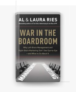 Renowned business gurus Al and Laura Ries give a blow-by-blow account of the battle between management and marketing—and argue that the solution lies not in what we think but in how we think There's a reason why the marketing programs of the auto industry, the airline industry, and many other industries are not only ineffective, but bogged down by chaos and confusion. Management minds are not on the same wavelength as marketing minds. What makes a good chief executive? A person who is highly verbal, logical, and analytical. Typical characteristics of a left brainer. What makes a good marketing executive? A person who is highly visual, intuitive, and holistic. Typical characteristics of a right brainer. These different mind-sets often result in conflicting approaches to branding, and the Ries' thought-provoking observations—culled from years on the front lines—support this conclusion, Using some of the world's most famous brands and products to illustrate their argument, the authors convincingly show why some brands succeed (Nokia, Nintendo, and Red Bull) while others decline (Saturn, Sony, and Motorola). In doing so, they sound a clarion to survive in today's media-saturated society, managers must understand how to think like marketers—and vice versa. Featuring the engaging, no-holds-barred writing that readers have come to expect from Al and Laura Ries, War in the Boardroom offers a fresh look at a perennial problem and provides a game plan for companies that want to break through the deadlock and start reaping the rewards.