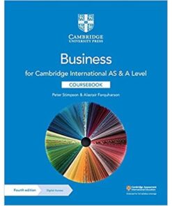 Business for International AS & A Level Coursebook 4th Edition by Peter Stimpson, Alastair Farquharson