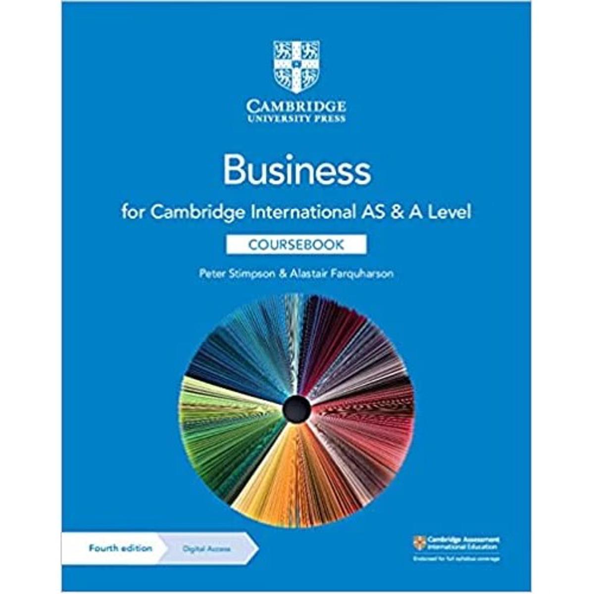 Business for International AS & A Level Coursebook 4th Edition by Peter Stimpson, Alastair Farquharson