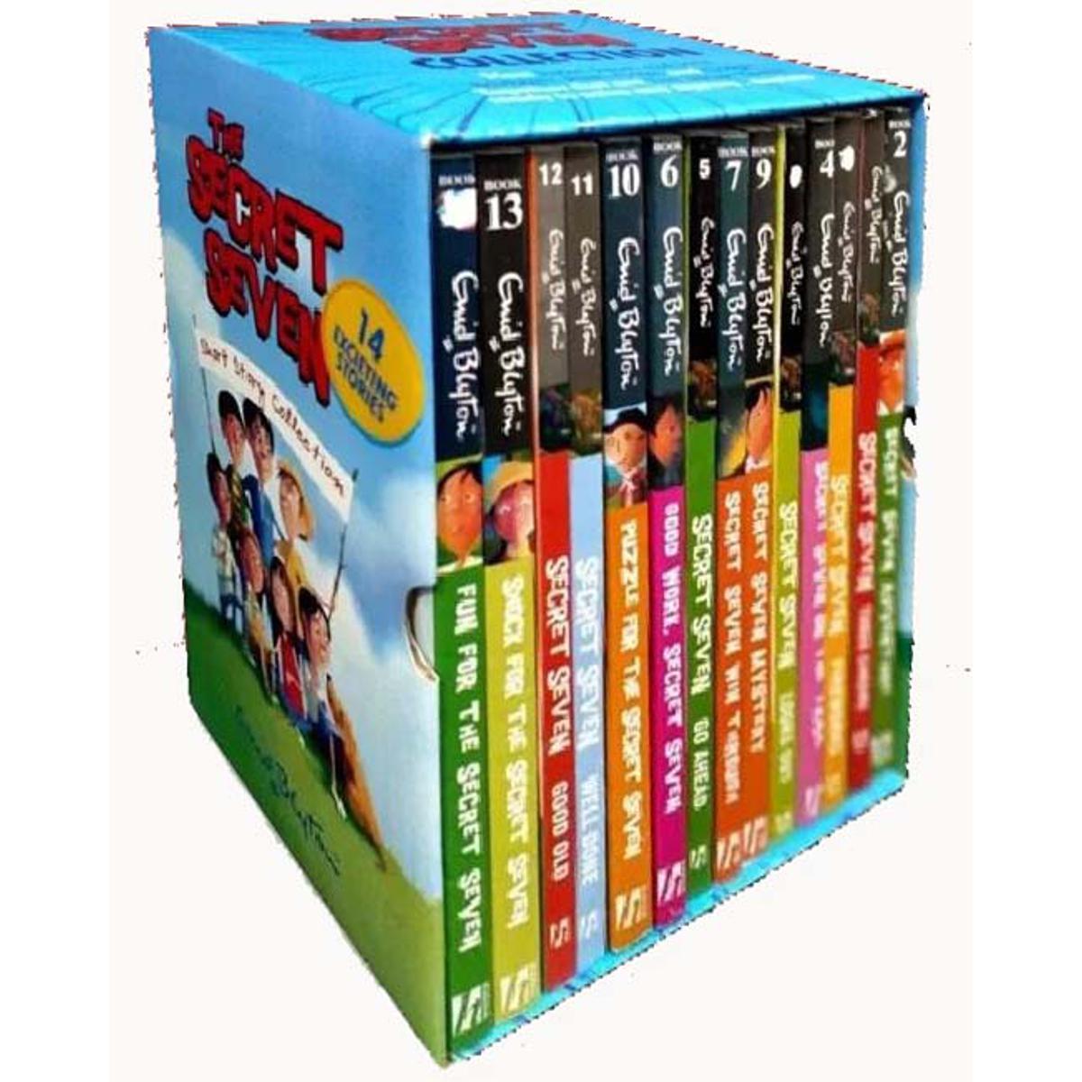 Set Of 14 ? Secret Seven Books With Box  By Enid Blyton